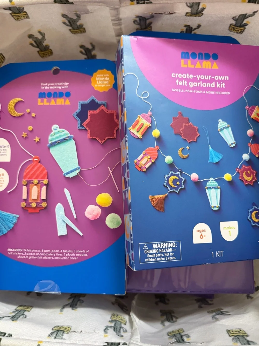 2 pack Mondo Llama Target Create-Your-Own Felt Garland Kit